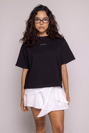 Camiseta Boxy Motion-Negra
