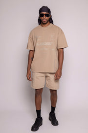 Set Oversized y Bermuda-Camel