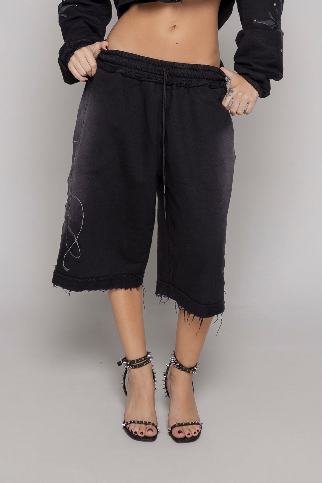 Bermuda/Jorts Remainder Dama Sogno-Negro