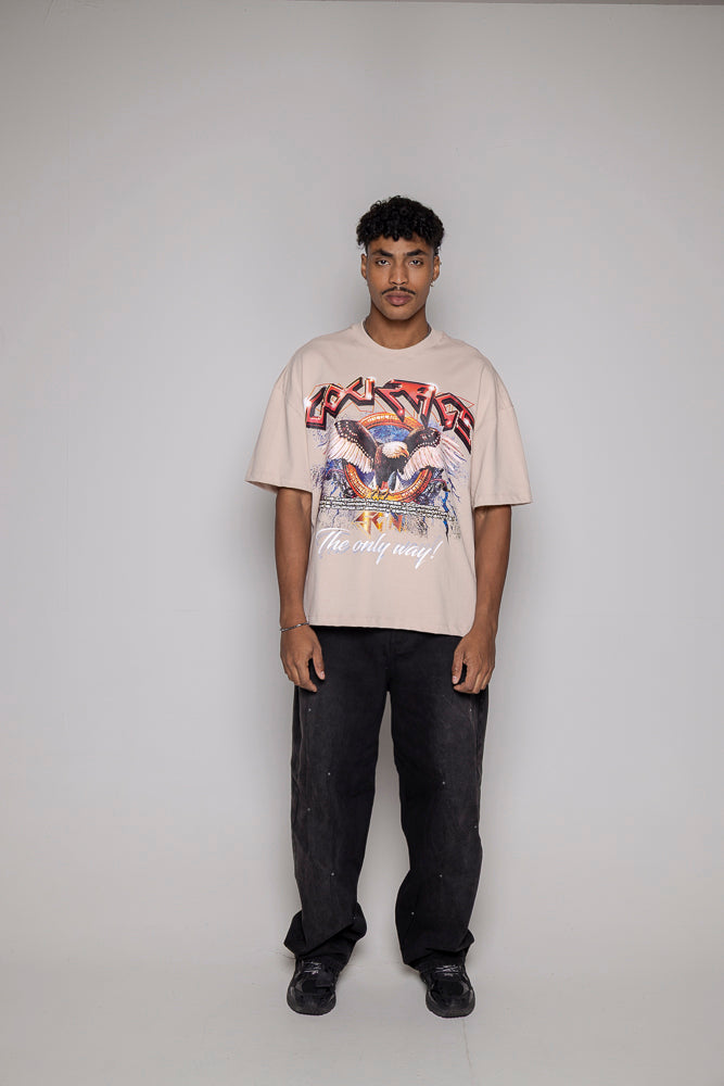 Camiseta Courage Aguila-Beige