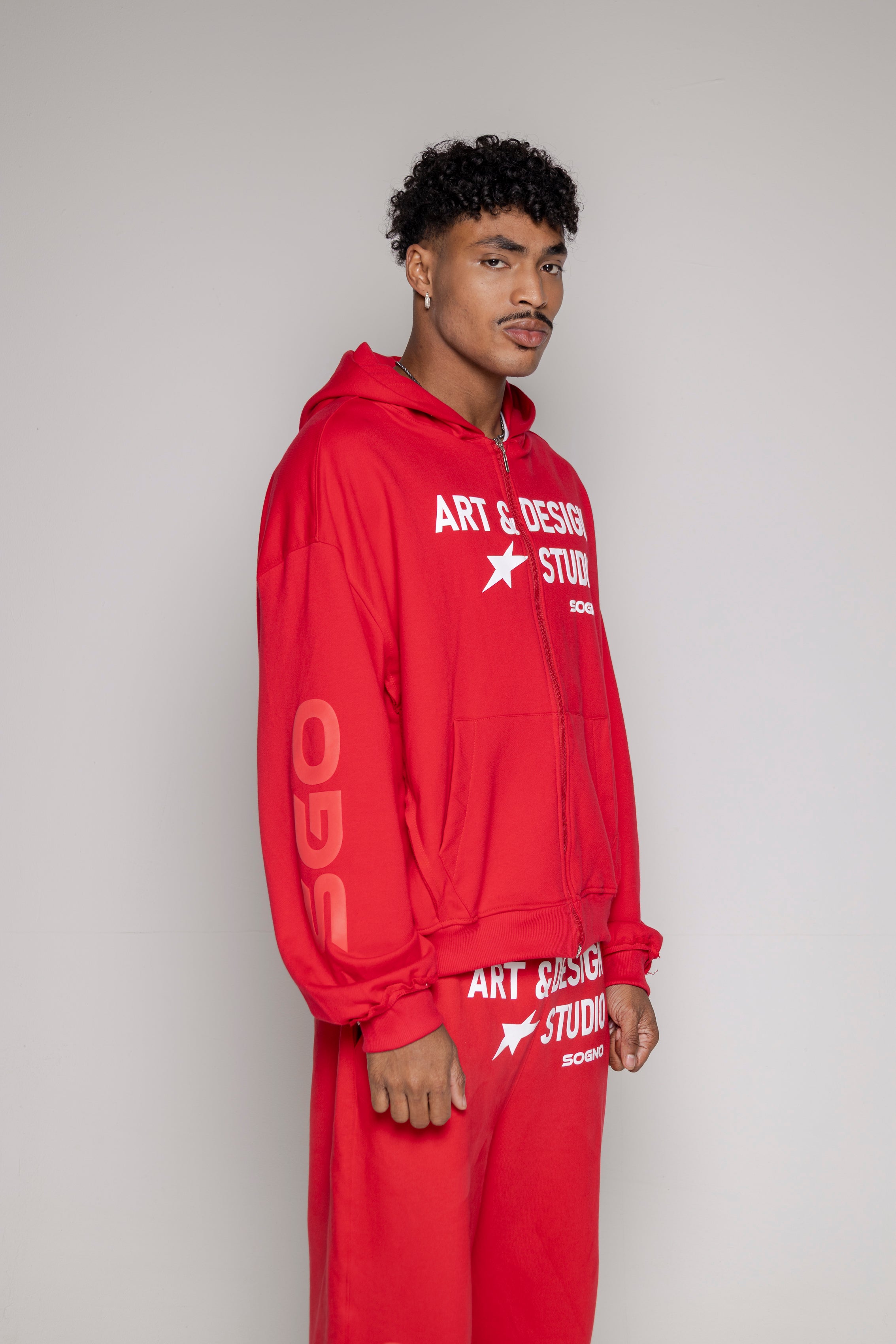 Hoodie Courage Sgo-Rojo