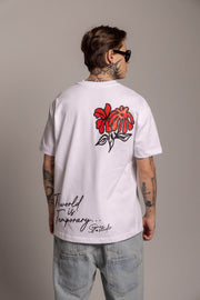 Camiseta Flower Affirmation-Blanca
