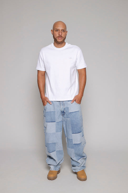 Camiseta Remainder Rib-Blanca