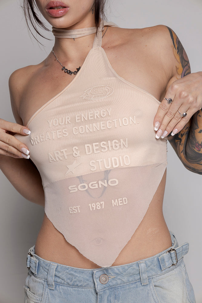 Top Courage Brave Mesh-Beige