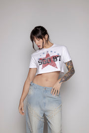 Crop-Top Courage Estrella-Blanco