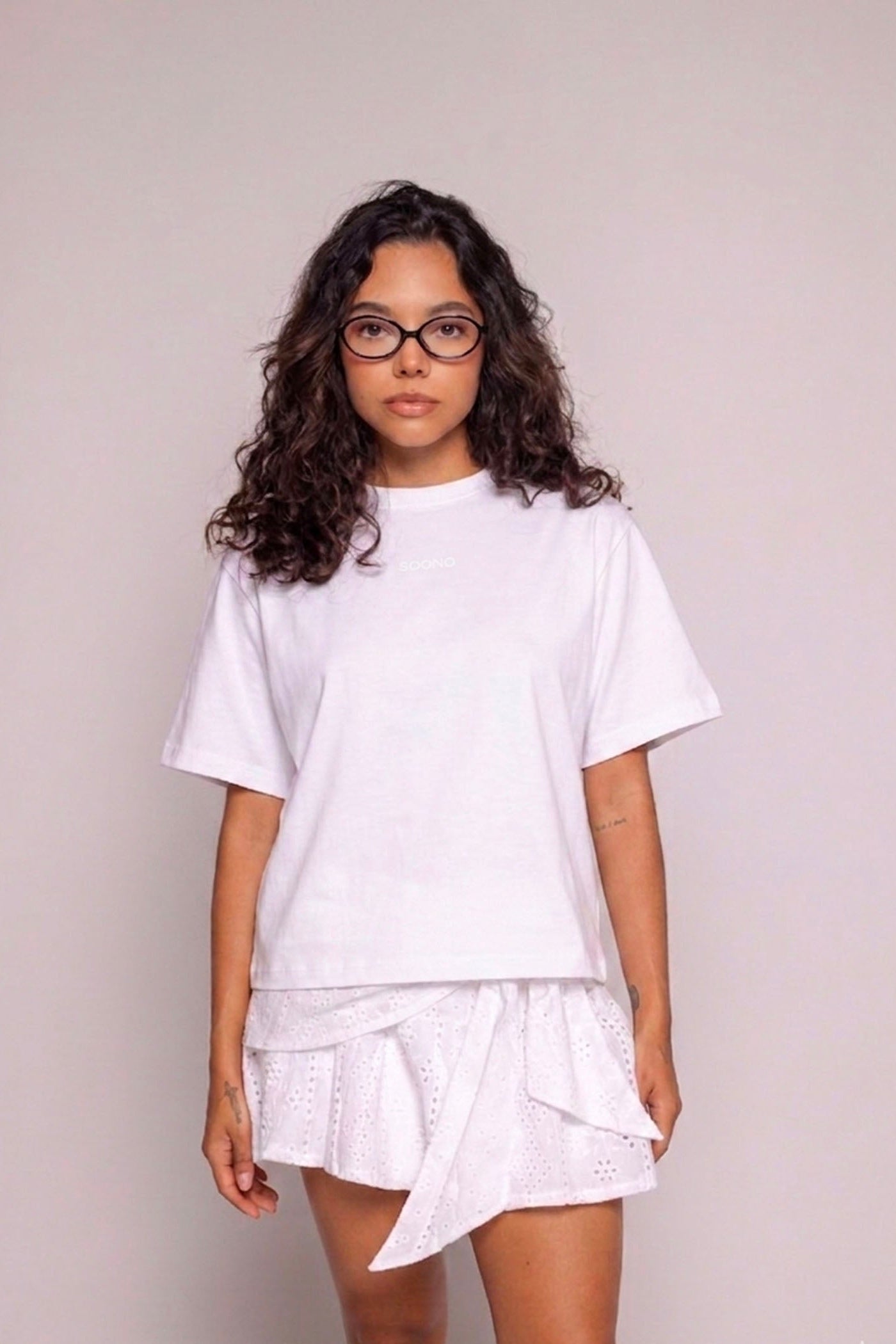 Camiseta Boxy Motion-Blanca