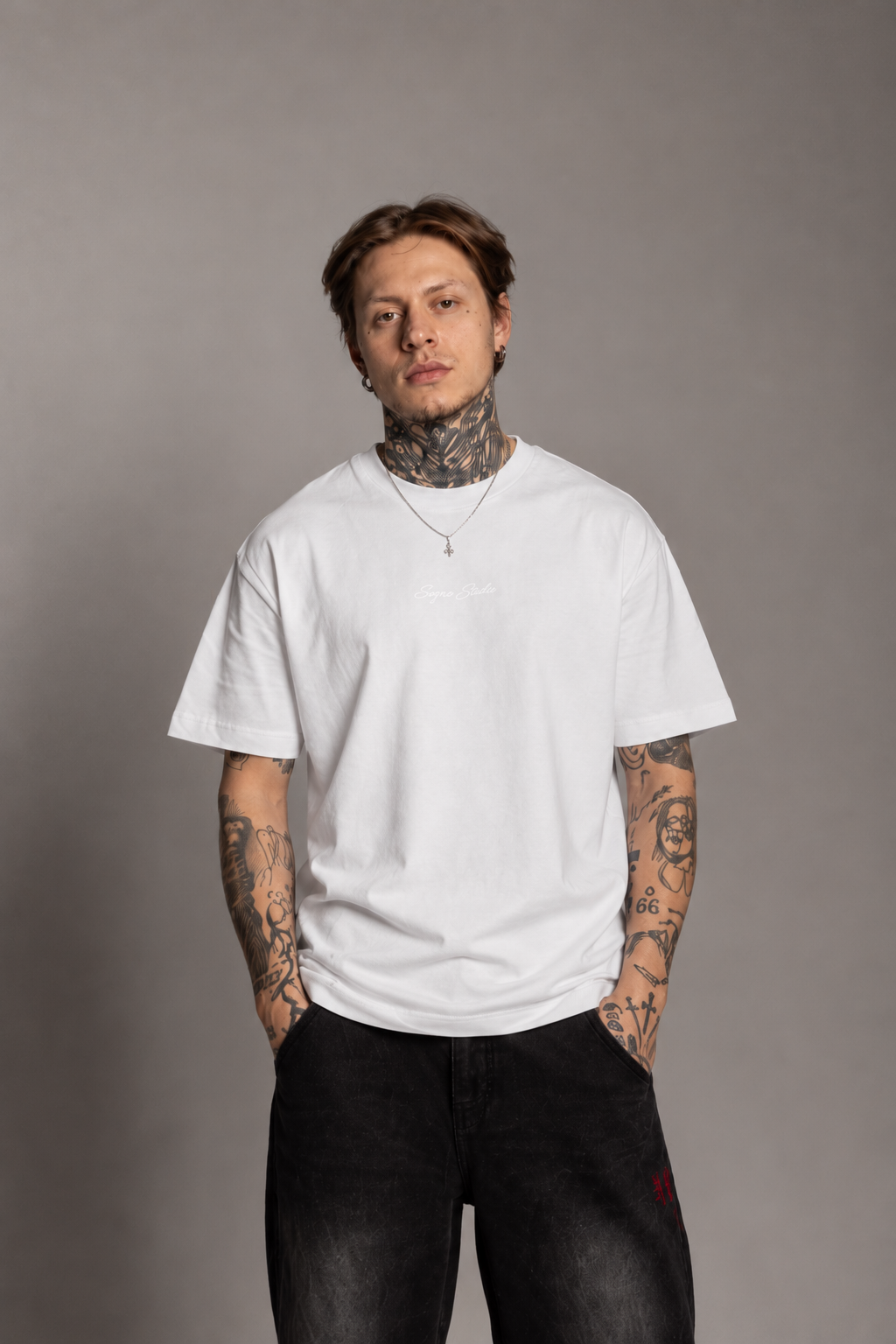 Camiseta Basica Affirmation-Blanca
