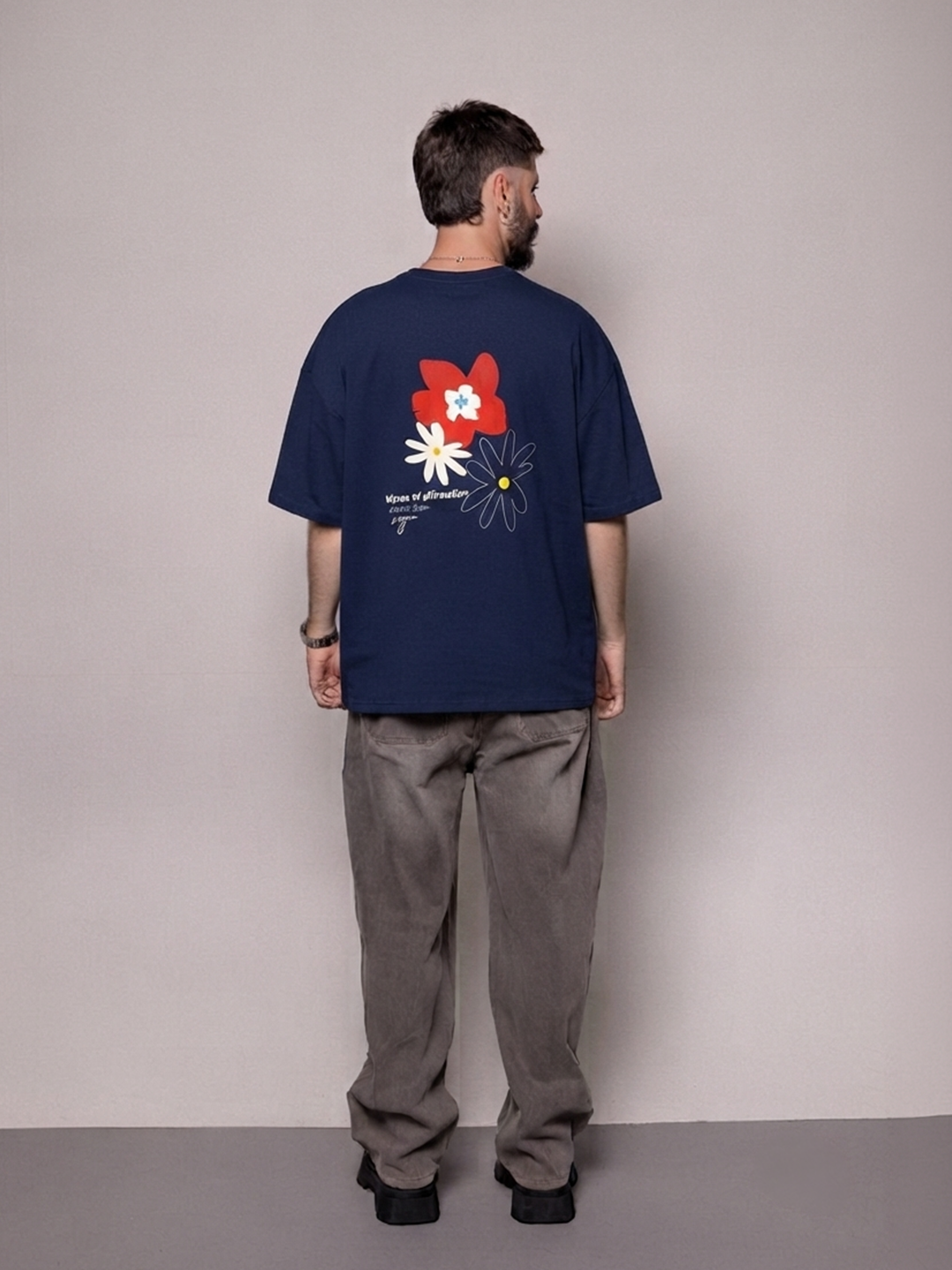Oversized Flor-Azul