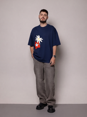 Oversized Flor-Azul