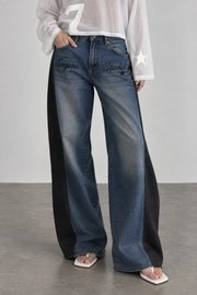 Jean Bicolor Wide Leg