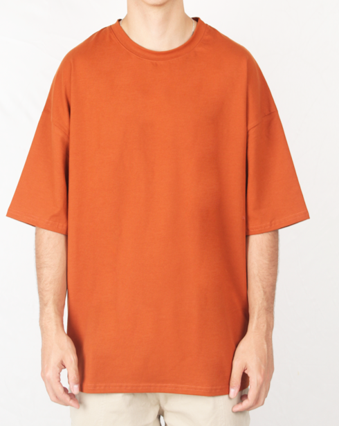 Camiseta Oversize Basic Ladrillo