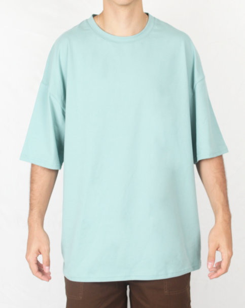 Oversize Basic T-shirt Cloud blue