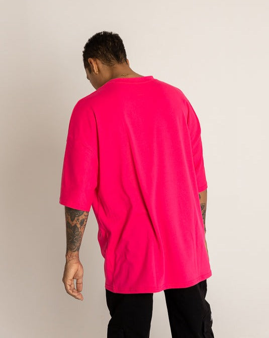 Oversize Basic Fuchsia T-shirt