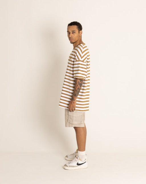 Nude Striped Oversize T-shirt