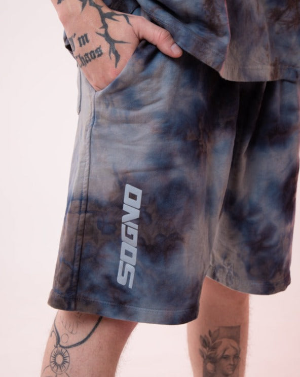 Short Tie-Dye Gris-Negro